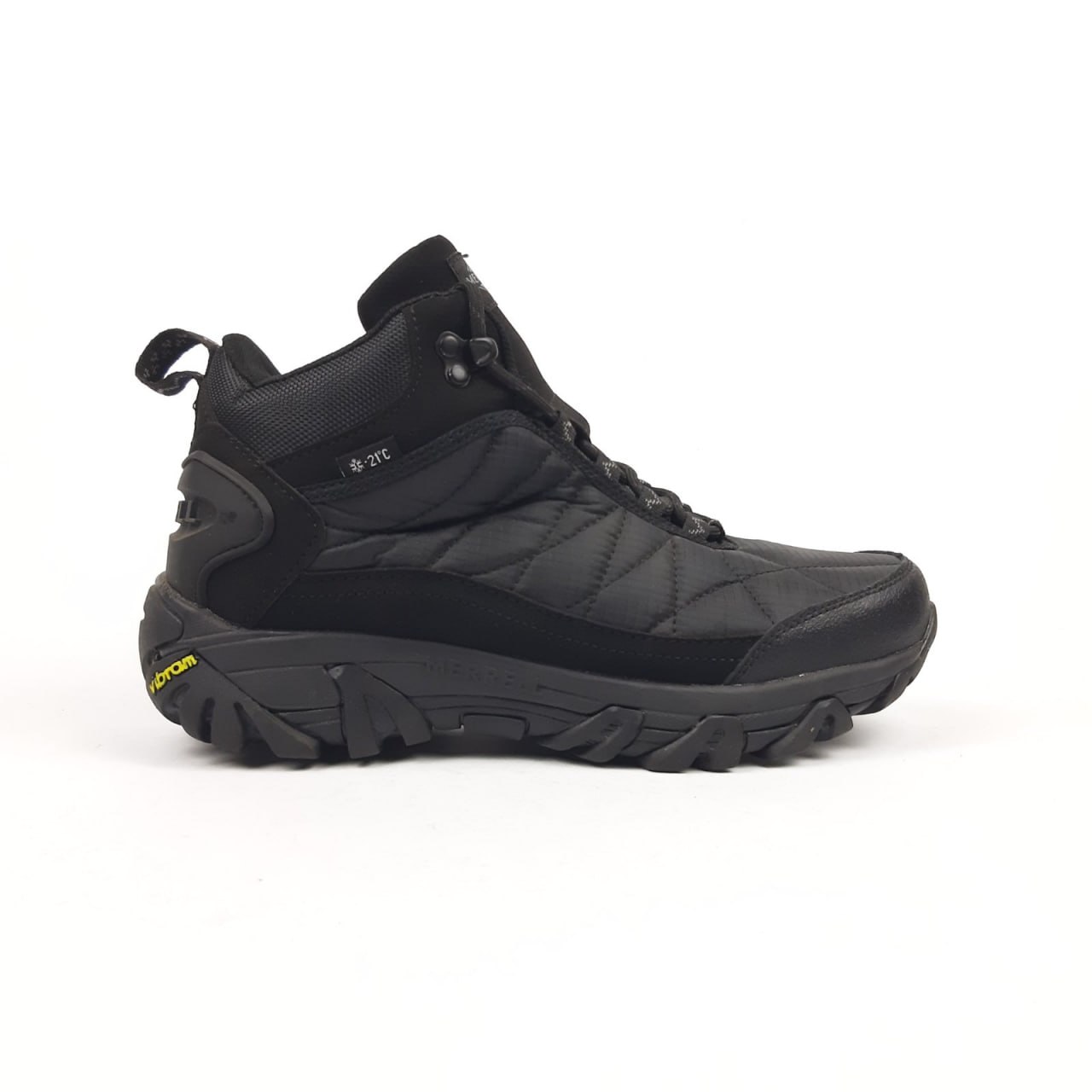 Кроссовки Merrell ICE CUP MOC II High FUR высокие резиновые черные зимние теплые повседневные спортивная обувь