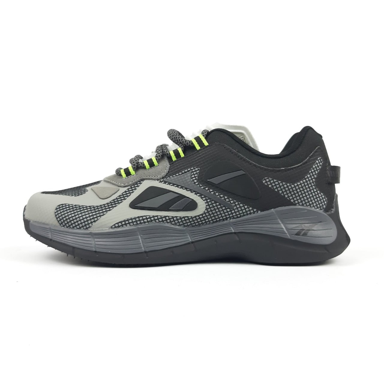 Кроссовки Reebok Zig Kinetica серые с чорним мужские демисезонные повседневные на шнуровке спортивная обувь