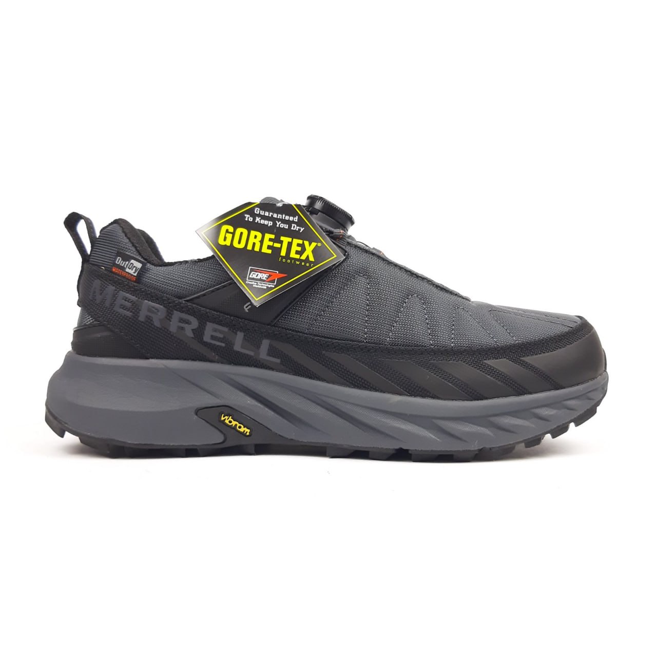 Кросівки Merrell Float Pro гумові сірі зимові модні повсякденні на шнурівці з водовідштовхувальним просоченням спортивне взуття