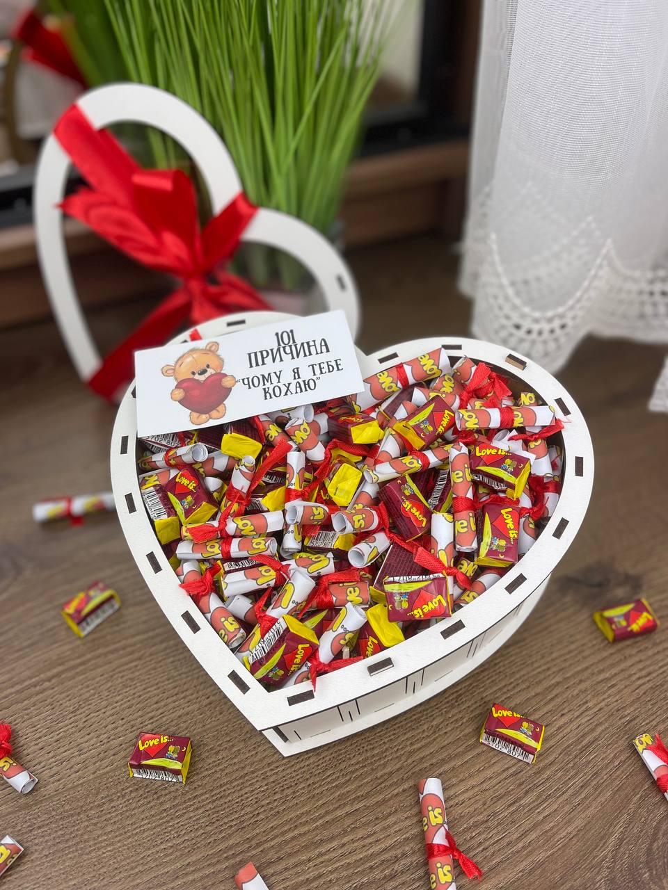 Бокс 264 101 причина Love сладкий в подарочной упаковке на праздник